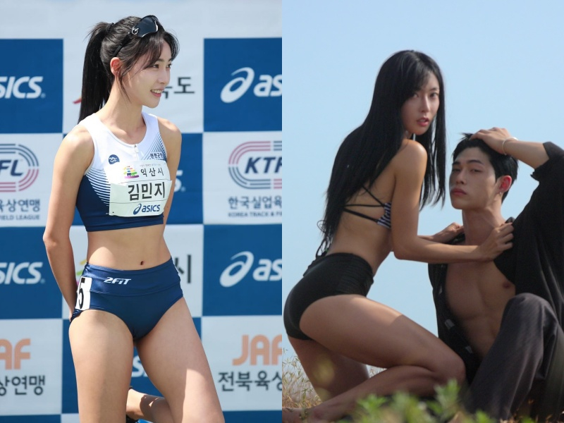 韩国田径 美女 金珉志参加网飞韩系恋综热度攀升